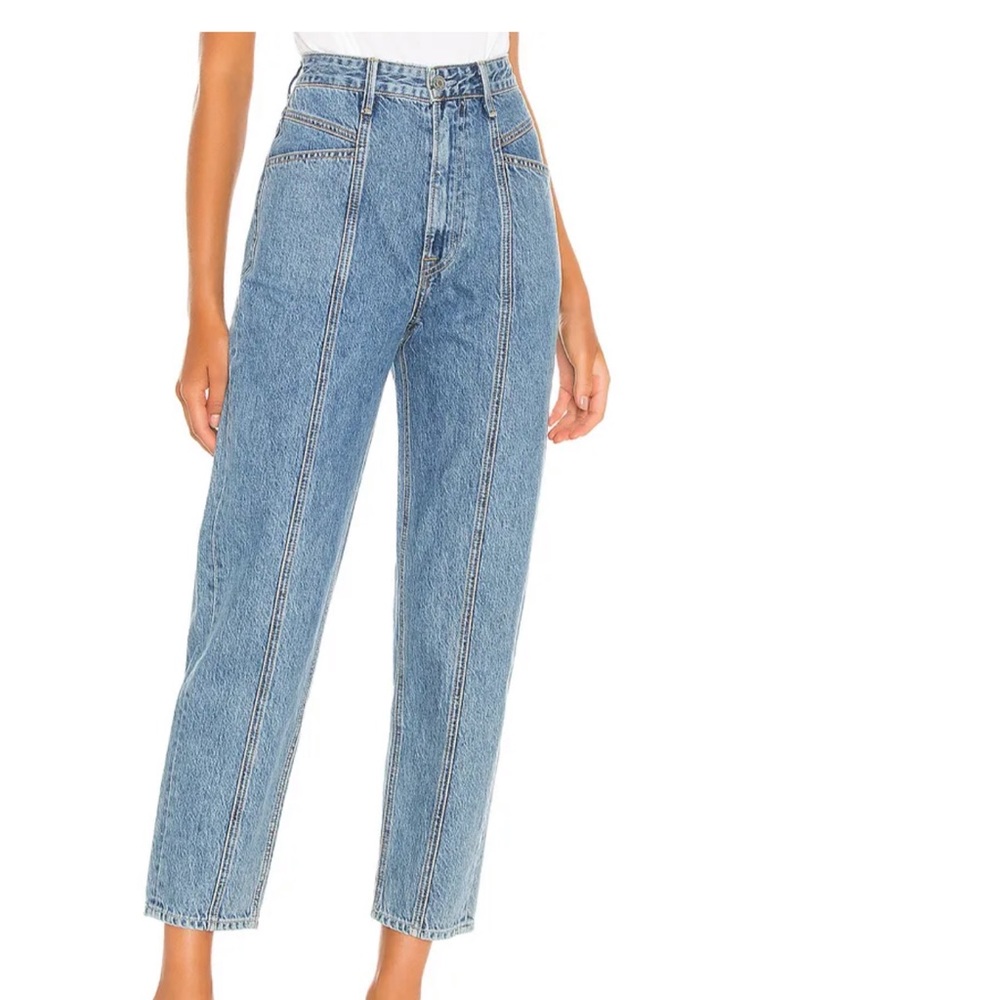 GRLFRND Marisol Jean in blue denim